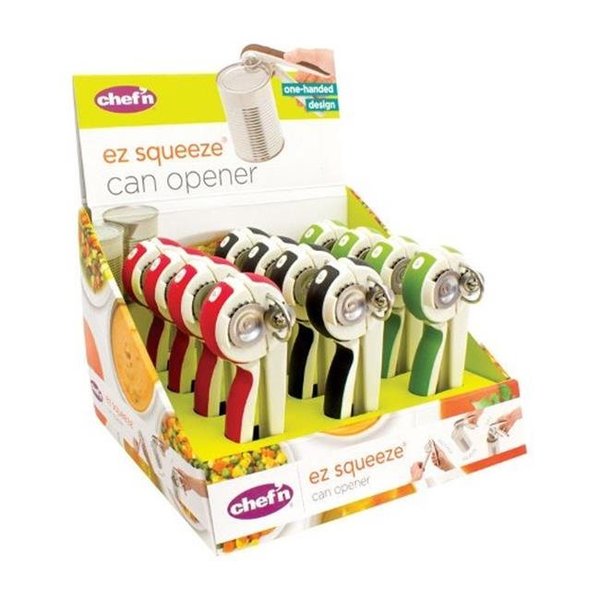 Chef N Chefn 102-160-077 EZ Squeeze Can Opener  Assorted - pack of 12 6305882